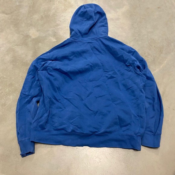 Nike Mens Club Fleece Hoodie Royal Blue Embroidered Logo Pullover Large BV2654 - Picture 4 of 4